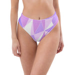 Load image into Gallery viewer, Galactic Purple Recycled high-waisted bikini bottom
