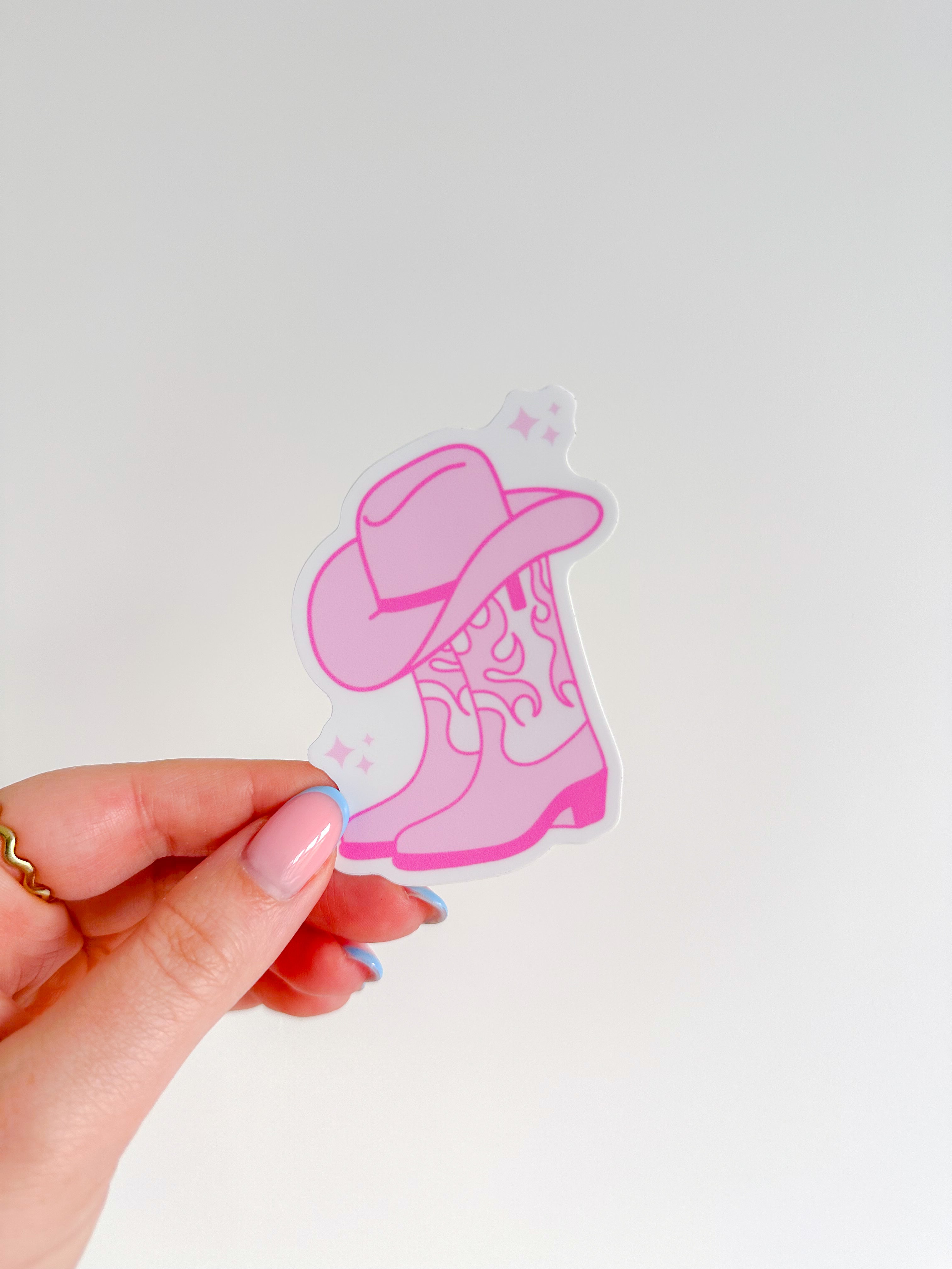 Pink Cowgirl Sticker