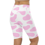 Load image into Gallery viewer, Pink Cow Biker Shorts

