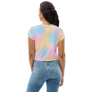 Lover All-Over Print Crop Tee
