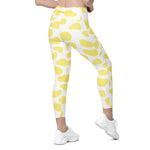 Load image into Gallery viewer, Yellow Cow Leggings with pockets
