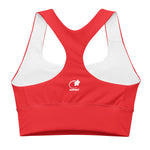 Load image into Gallery viewer, Red Soda Longline sports bra
