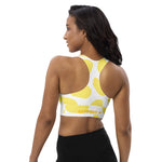 Load image into Gallery viewer, Yellow Cow Longline sports bra

