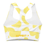 Load image into Gallery viewer, Yellow Cow Longline sports bra
