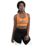 Load image into Gallery viewer, Orange Soda Longline sports bra
