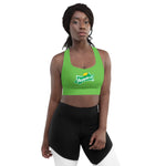Load image into Gallery viewer, Lemon-Lime Soda Longline sports bra
