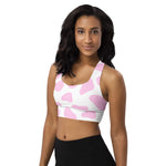 Load image into Gallery viewer, Pink Cow Longline sports bra
