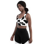 Load image into Gallery viewer, Cow Longline sports bra
