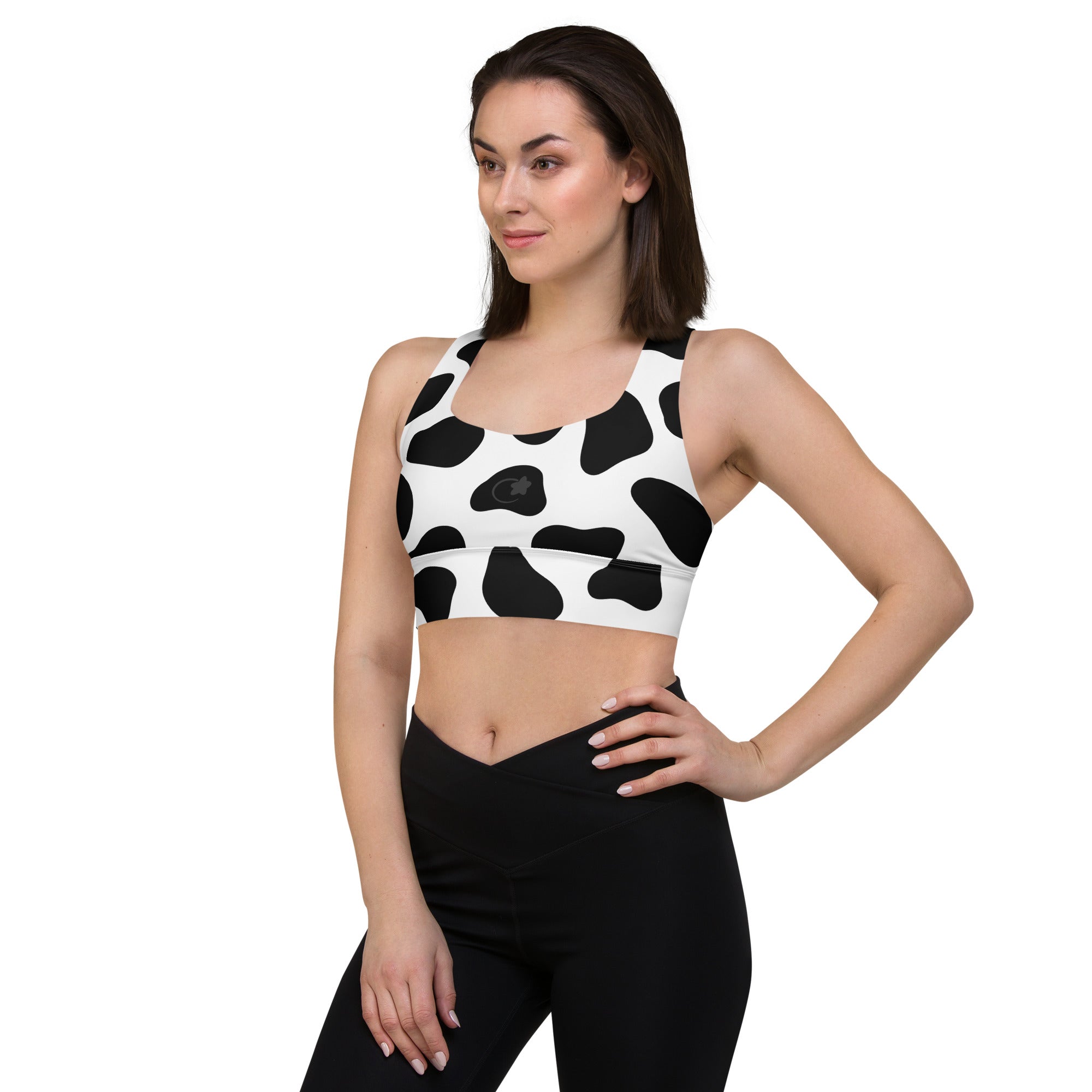 Cow Longline sports bra