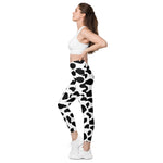 Load image into Gallery viewer, Cow Leggings with pockets
