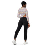 Load image into Gallery viewer, Rainbow Spaceship Recycled long-sleeve crop top
