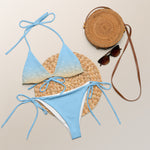 Load image into Gallery viewer, 1989 TV All-over print recycled string bikini
