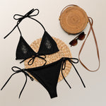 Load image into Gallery viewer, Reputation All-over print recycled string bikini
