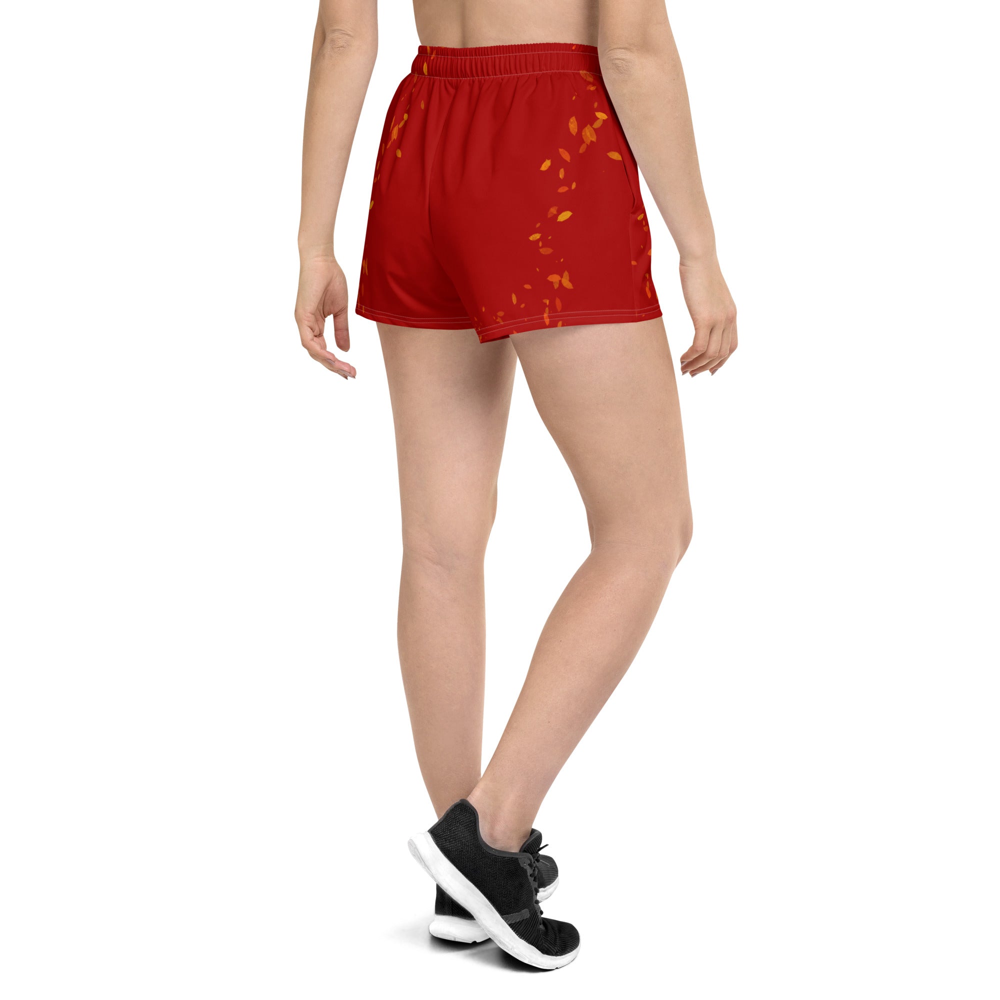 Red Women’s Recycled Athletic Shorts