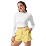 Load image into Gallery viewer, Lemon Women’s Recycled Athletic Shorts
