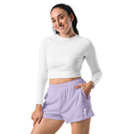 Load image into Gallery viewer, Lavender Women’s Recycled Athletic Shorts

