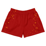 Load image into Gallery viewer, Red Women’s Recycled Athletic Shorts
