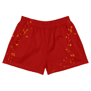 Red Women’s Recycled Athletic Shorts