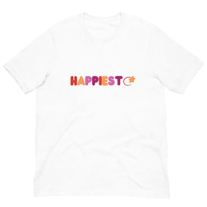 Happiest Lesbian Flag Unisex t-shirt