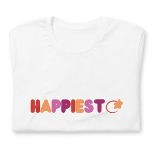 Happiest Lesbian Flag Unisex t-shirt