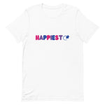 Load image into Gallery viewer, Happiest Bi Flag Unisex t-shirt
