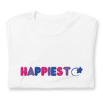 Load image into Gallery viewer, Happiest Bi Flag Unisex t-shirt

