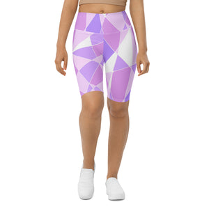 Galactic Purple Biker Shorts