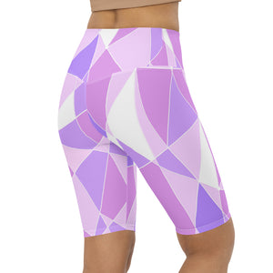 Galactic Purple Biker Shorts