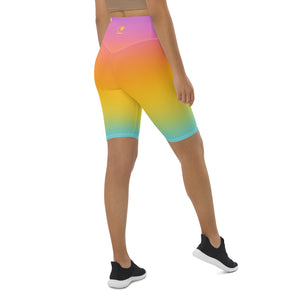 Happiest Rainbow Biker Shorts