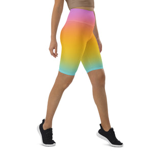 Happiest Rainbow Biker Shorts