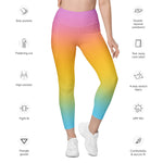 Load image into Gallery viewer, Happiest Rainbow Leggings with pockets
