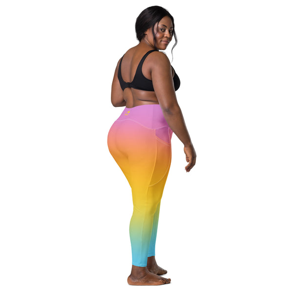 Happiest Rainbow Leggings with pockets – The Happiest Fitness Co