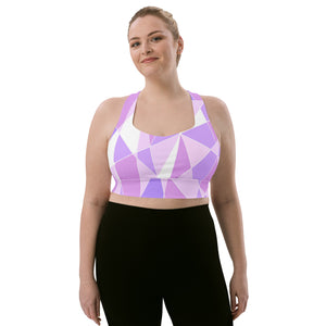 Galactic Purple Longline sports bra
