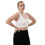 Load image into Gallery viewer, Spring Daisy Longline sports bra
