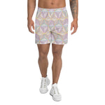 Load image into Gallery viewer, Rainbow Spaceship Men&#39;s Recycled Athletic Shorts
