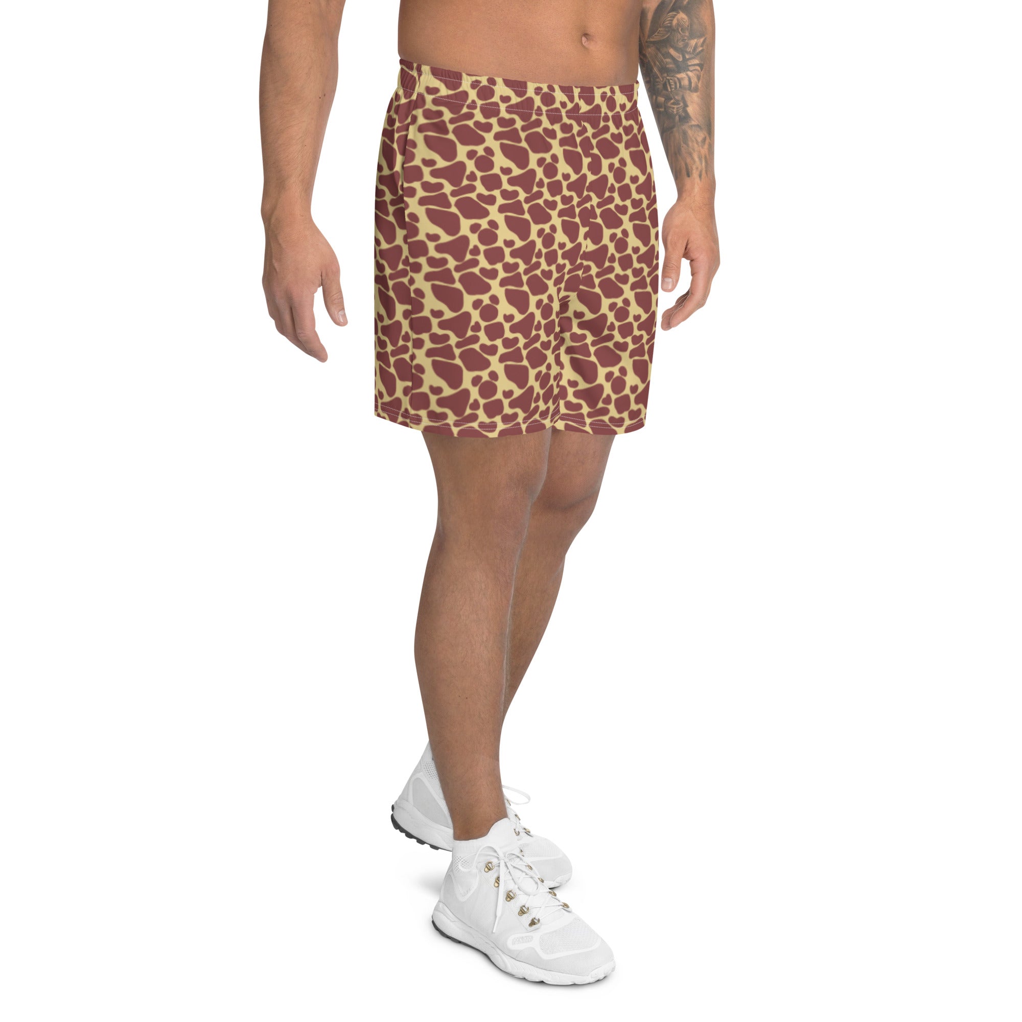 Giraffe Men's Recycled Athletic Shorts