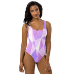Load image into Gallery viewer, Galactic Purple One-Piece Swimsuit
