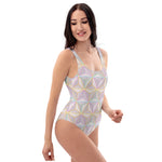Load image into Gallery viewer, Rainbow Spaceship One-Piece Swimsuit
