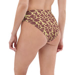 Load image into Gallery viewer, Giraffe Recycled high-waisted bikini bottom
