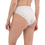 Load image into Gallery viewer, Spring Daisy Recycled high-waisted bikini bottom
