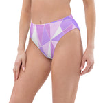 Load image into Gallery viewer, Galactic Purple Recycled high-waisted bikini bottom
