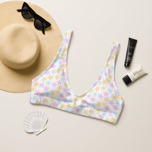 Spring Daisy Recycled padded bikini top