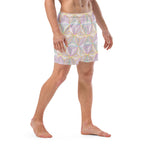 Load image into Gallery viewer, Rainbow Spaceship Men&#39;s swim trunks
