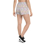 Load image into Gallery viewer, Rainbow Spaceship Women&#39;s Athletic Short Shorts
