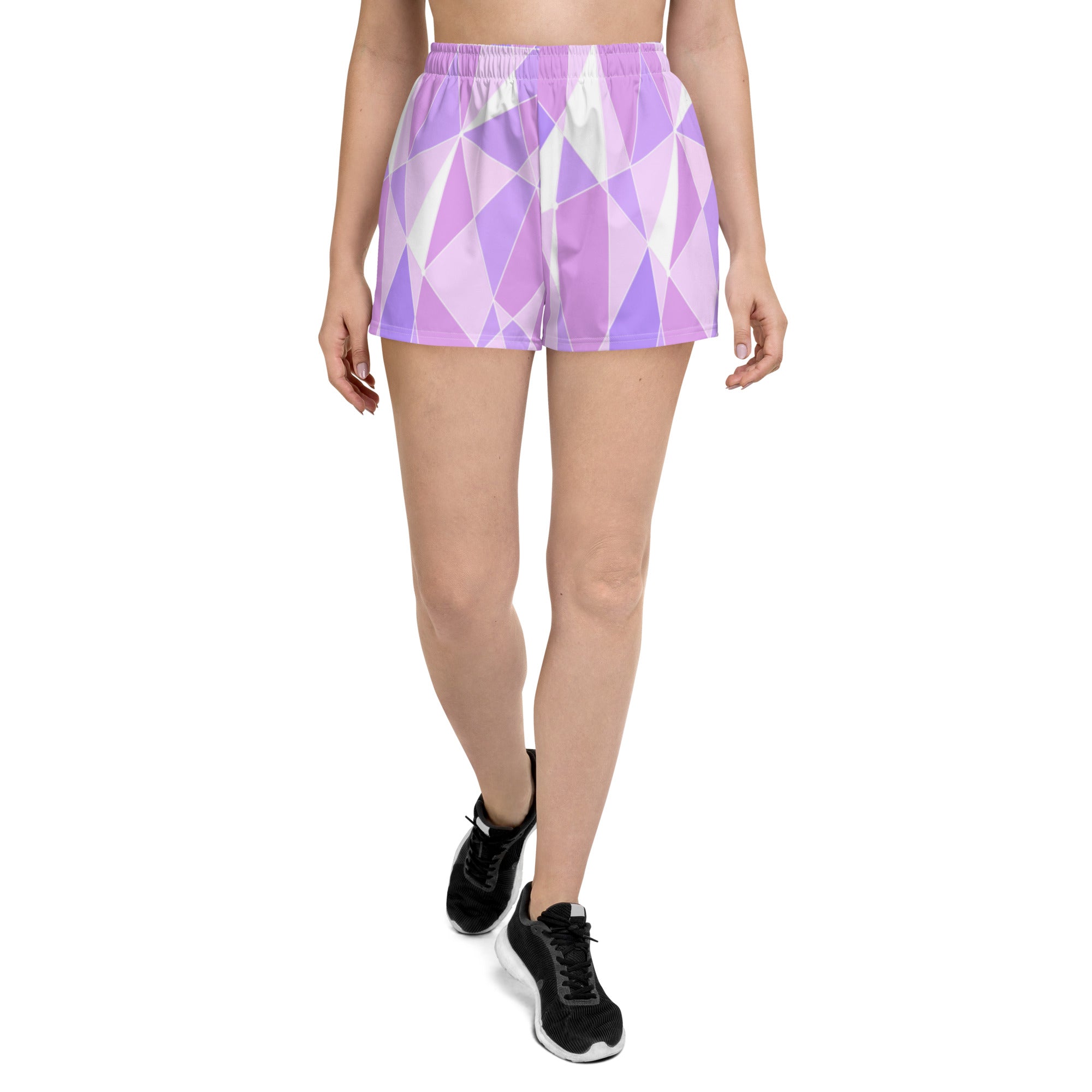 Galactic Purple Women's Athletic Short Shorts