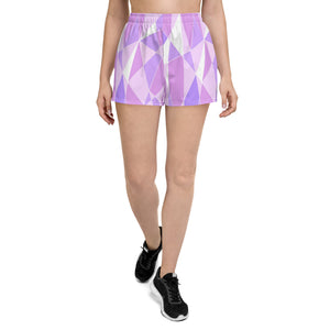 Galactic Purple Women's Athletic Short Shorts