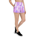 Load image into Gallery viewer, Galactic Purple Women&#39;s Athletic Short Shorts
