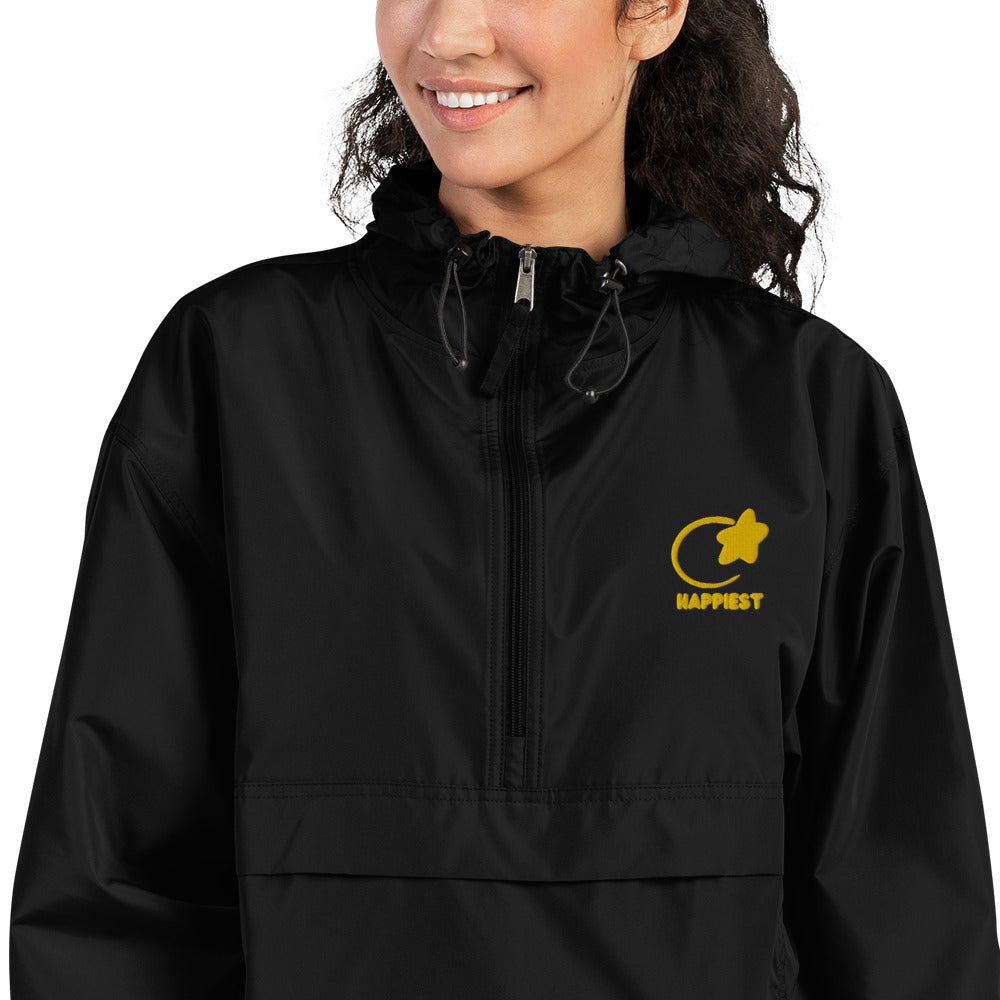 Happiest Embroidered Champion Packable Jacket