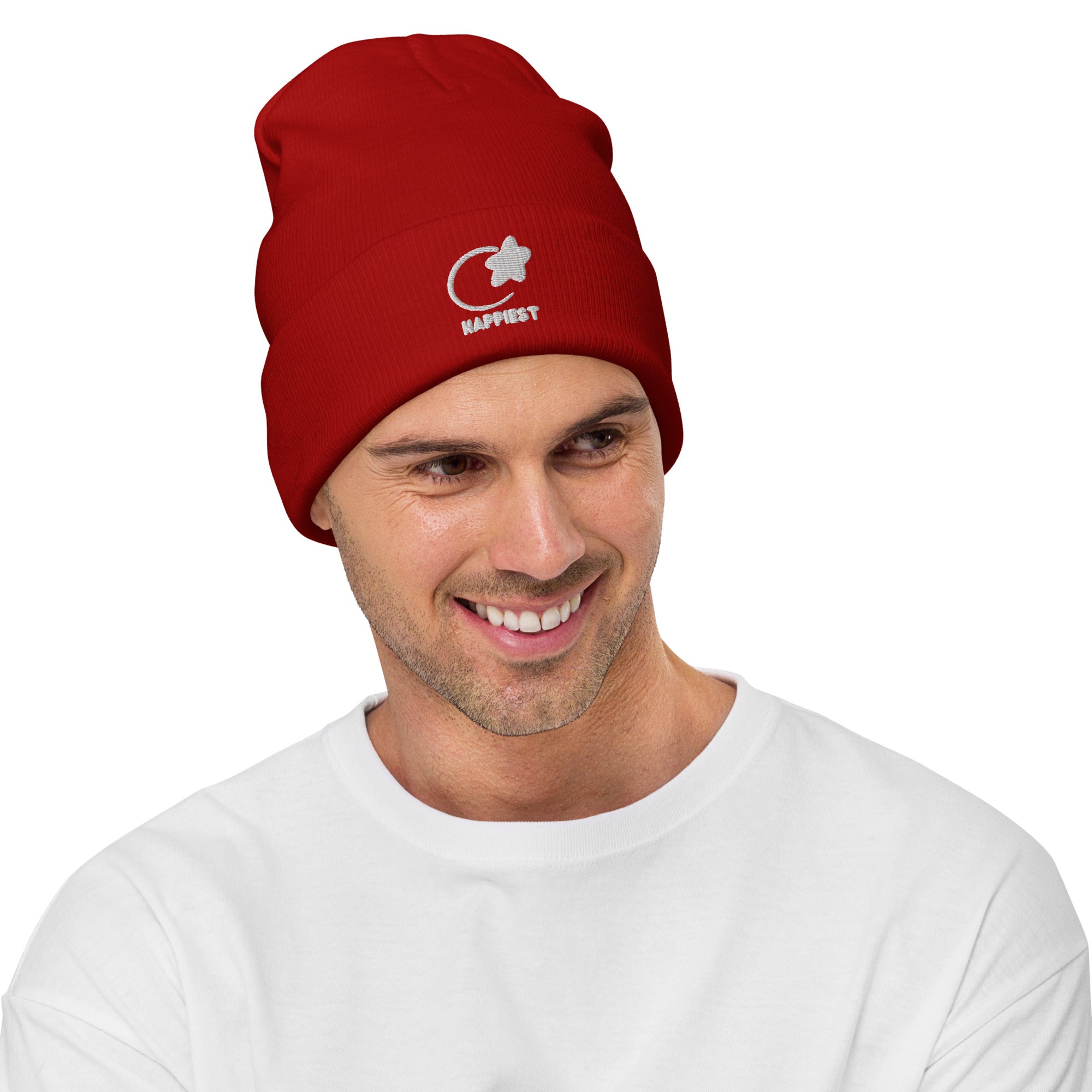 Happiest Embroidered Beanie