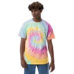 Load image into Gallery viewer, Happiest Oversized tie-dye t-shirt
